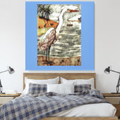 Great White Egret Leinwanddruck (Insitu (Schlafzimmer))