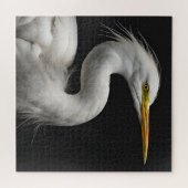 Great White Egret Portrait II Puzzle (Horizontal)