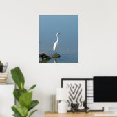 Great White Egret Poster (Heimbüro)