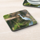 Great White Egret Untersetzer (Linke Seite)