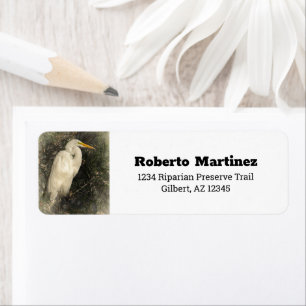 Great White Egret Water Bird Digitale Kunstmalerei