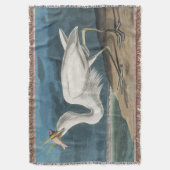 Great White Heron Audubon Bird Wildlife Painting Decke (Vorderseite Vertikal)