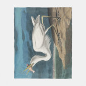 Great White Heron Audubon Bird Wildlife Painting Fleecedecke (Vorderseite)
