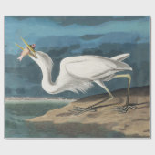 Great White Heron Audubon Bird Wildlife Painting Geschenkpapier (Flach)