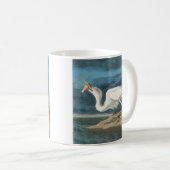 Great White Heron Audubon Bird Wildlife Painting Kaffeetasse (VorderseiteRechts)