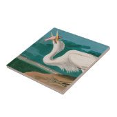 Great White Heron Birds of America Audubon Print Fliese (Seite)
