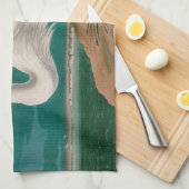 Great White Heron Birds of America Audubon Print Geschirrtuch (Viertel Falte)