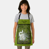 Great White Heron Spring Plumage Pose Foto Schürze (Insitu)