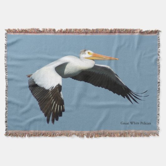 Great White Pelican Flop Decke (Vorderseite)