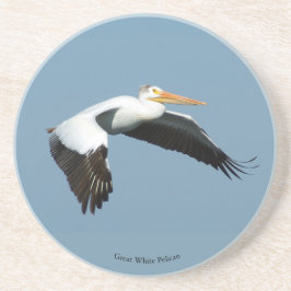 Great White Pelican Sandstone Untersetzer