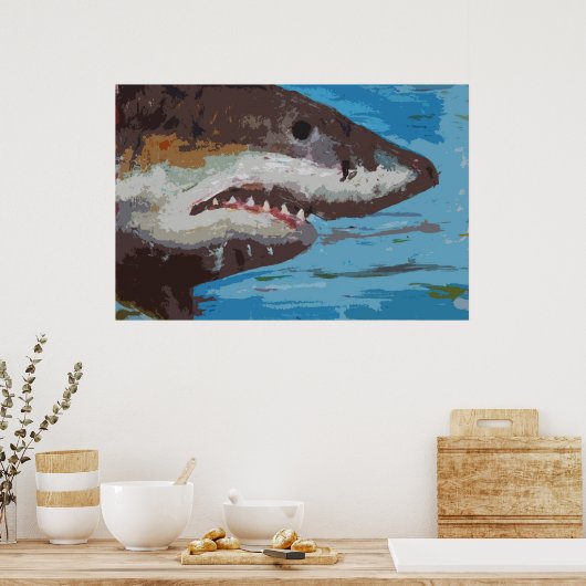 Great White Poster (Küche)