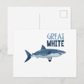 Great White Postkarte (Vorne/Hinten)