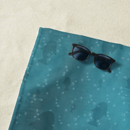 Great White Shark Attack Funny Fish Head Ocean Strandtuch (Beispiel)