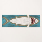 Great White Shark Attack Funny Fish Novelsea Yogamatte (Vorderseite (Horizontal))