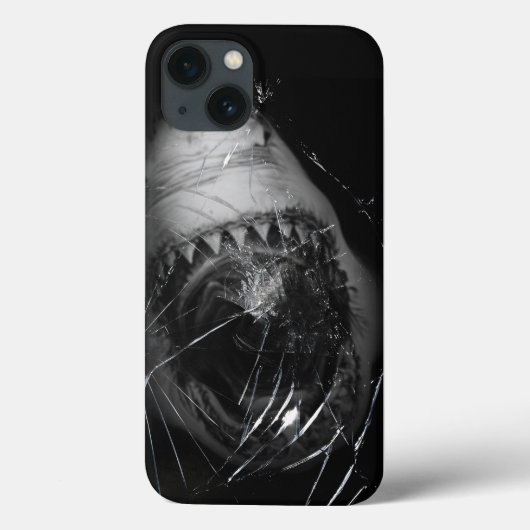 Great white shark attack phone cover under ocean (Rückseite)