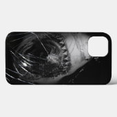 Great white shark attack phone cover under ocean (Rückseite (Horizontal))