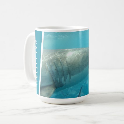 Great White Shark Australia Custom Large Kaffeetasse (Vorderseite Links)