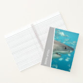 Great White Shark Australia Ocean Theme, Silver Notizblock (Innenseite)