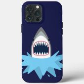 Great White Shark Cartoon Case-Mate iPhone Hülle (Rückseite)