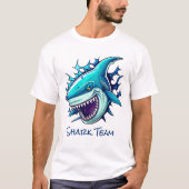 Great White Shark Cartoon T-Shirt (Vorderseite)