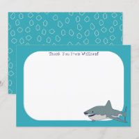 Great White Shark Flat Panel Danke Karte