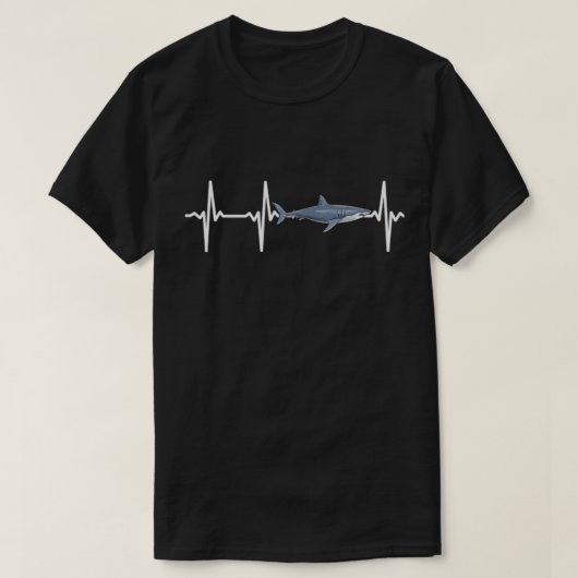 Great White Shark Heartbeat Shark Lovers Pullover (Design vorne)