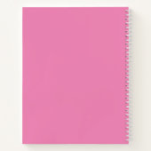 Great White Shark Ocean Theme, Pink Girl Notizblock (Rückseite)