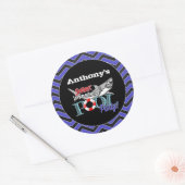 Great White Shark Pool Geburtstagsparty Sticker (Umschlag)