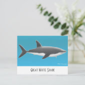 Great White Shark Postcard Postkarte (Stehend Vorderseite)