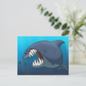 Great White Shark Postcard Postkarte (Stehend Vorderseite)