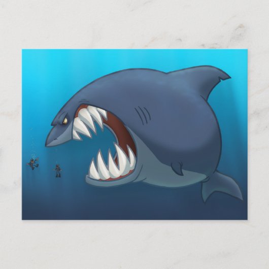 Great White Shark Postcard Postkarte (Vorderseite)