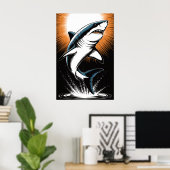 Great White Shark Poster (Heimbüro)