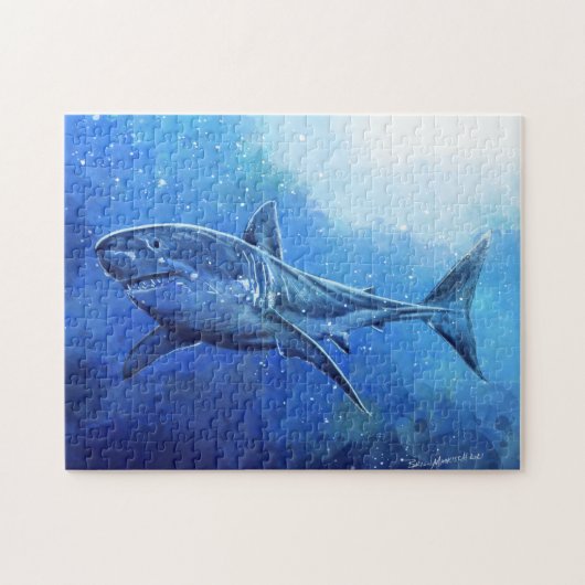 Great White Shark Poster Puzzle (Horizontal)
