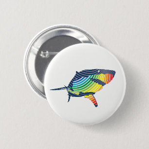 Great White Shark Swoosh Button