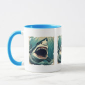 Great White Shark Tasse (Links)