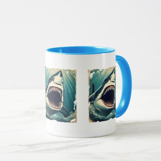Great White Shark Tasse (VorderseiteRechts)