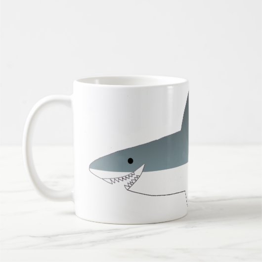 Great White Shark Tasse (Links)