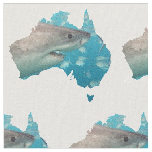 Great White Shark Underwater Australien Stoff (Nahaufnahme)