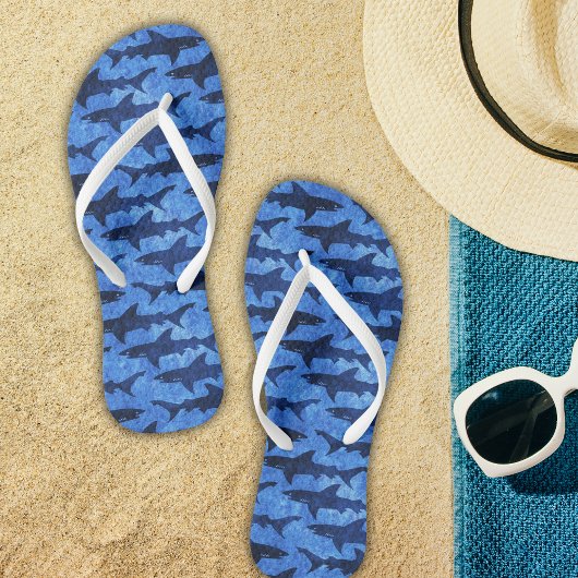 Great White Sharks Beach Party Spaß Badesandalen