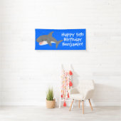 Great white shire Happy Cartoon Illustration Banner (Insitu)