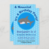 Great white shire Happy Cartoon Illustration Einladung (Vorne/Hinten)