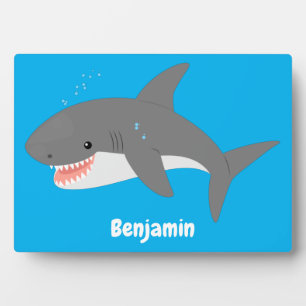 Great white shire Happy Cartoon Illustration Fotoplatte
