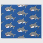 Great white shire Happy Cartoon Illustration Geschenkpapier (Flach)