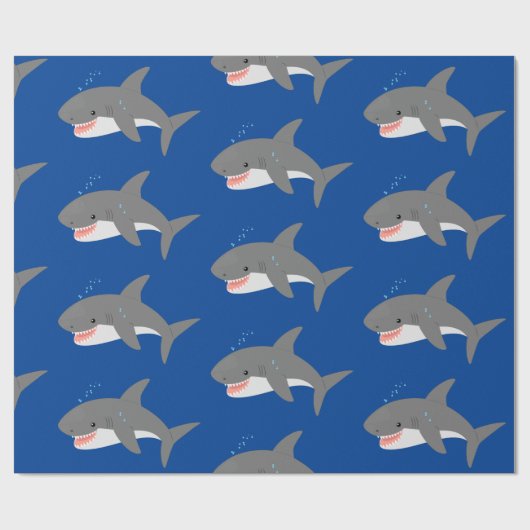 Great white shire Happy Cartoon Illustration Geschenkpapier (Flach)