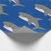 Great white shire Happy Cartoon Illustration Geschenkpapier (Ecke)