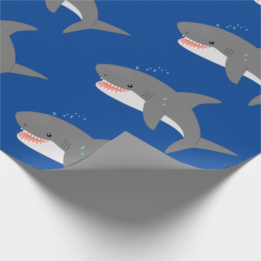 Great white shire Happy Cartoon Illustration Geschenkpapier (Ecke)