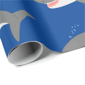 Great white shire Happy Cartoon Illustration Geschenkpapier (Rolleneckpunkt)