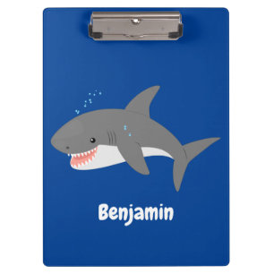 Great white shire Happy Cartoon Illustration Klemmbrett