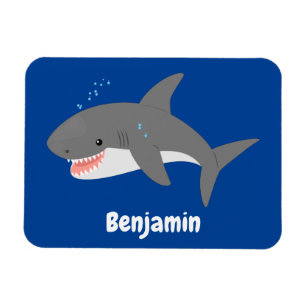 Great white shire Happy Cartoon Illustration Magnet