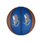 Great white shire Happy Cartoon Illustration Mini Basketball (Vertikal)